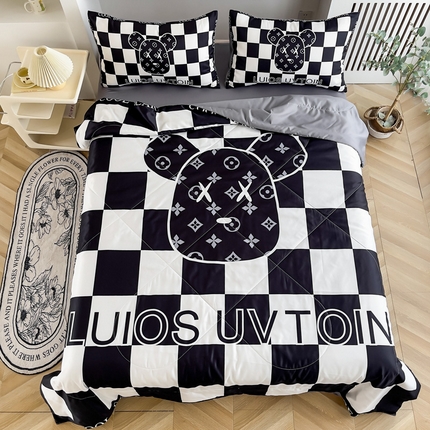 91家纺网 家纺一手货源 找家纺 色鬼布艺 2024新款水洗真丝夏被四件套夏凉被空调被子 6