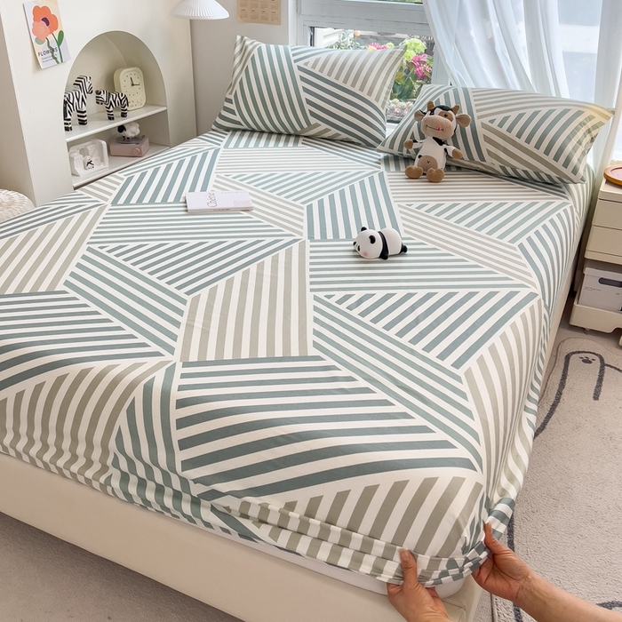 91家纺网 家纺一手货源 找家纺 优眠坊 2025新款全棉单床笠 印象生活