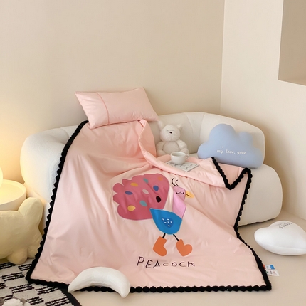 91家纺网 家纺一手货源 找家纺 （总）喜多兔儿童家纺 2024新品全棉水洗棉夏被空调被小安馨被子