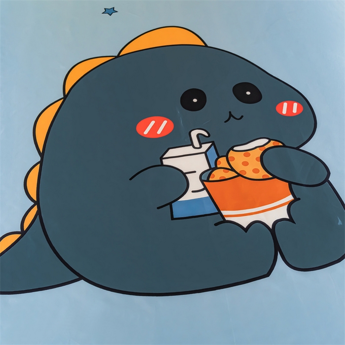 91家纺网 家纺一手货源 找家纺 梦舒羽 2025新款大版可水洗冰丝床笠宿舍床垫保护套三件套 小恐龙