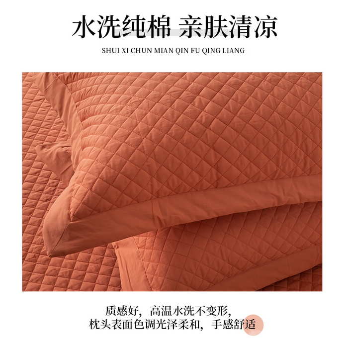 91家纺网 家纺一手货源 找家纺 （总）优乐家纺 2025新款全棉枕套水洗纯棉夹棉绗缝加厚枕芯罩