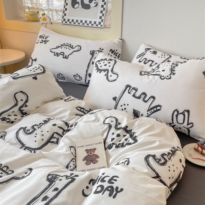 91家纺网 家纺一手货源 找家纺 港岛妹妹 2025新款单被套 涂鸦乐园