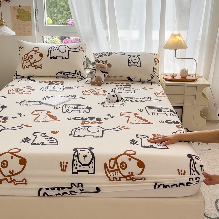 91家纺网 家纺一手货源 找家纺 优眠坊 2025新款全棉单床笠 多彩生活