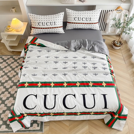 91家纺网 家纺一手货源 找家纺 （总）色鬼布艺 2024新款水洗真丝夏被四件套夏凉被空调被子