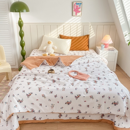 91家纺网 家纺一手货源 找家纺 （总）羋多家纺 2024新款麻绳印花小米棉夏被云感泡芙棉被子泡泡纱单夏被（另有单独床盖）