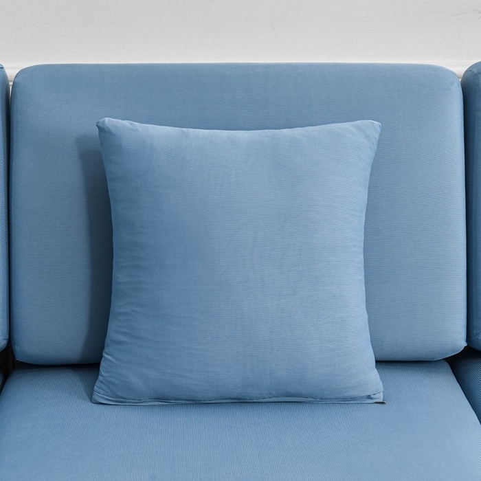 91家纺网 家纺一手货源 找家纺 兴妮雅家纺 2024新款冰丝面料组合沙发垫套 雾蓝