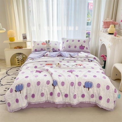 91家纺网 家纺一手货源 找家纺 （总）丝幔家纺 2025新款泡泡棉花边夏被