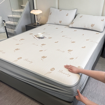 91家纺网 家纺一手货源 找家纺 （总）梦尔佳蚊帐 2024新款凉感豆豆席三件套