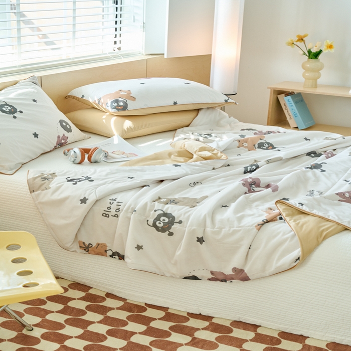 91家纺网 家纺一手货源 找家纺 （总）吾诺家居 2024新款凉感冰柔丝印花夏被