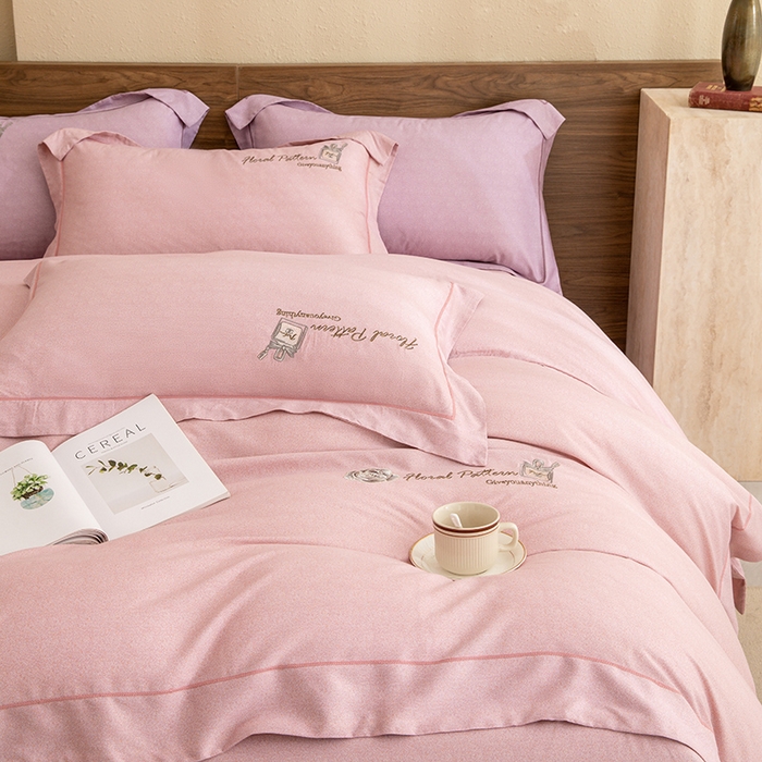 91家纺网 家纺一手货源 找家纺 （总）绒博士 2024新款120支天丝棉四件套-玛奇朵