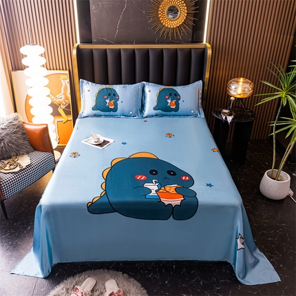 91家纺网 家纺一手货源 找家纺 （总）梦舒羽 2025新款大版可水洗冰丝床单宿舍床垫保护罩三件套