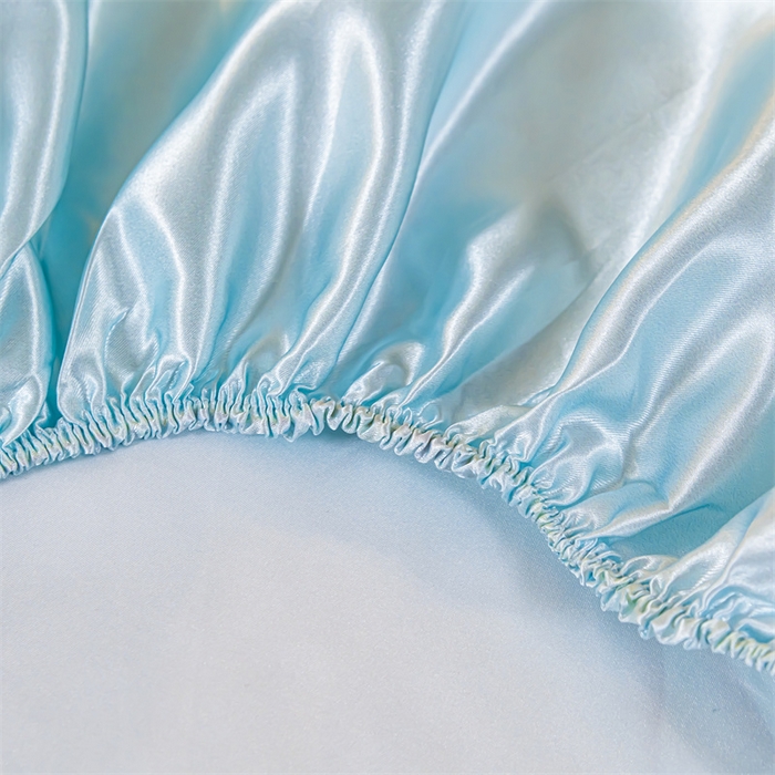 91家纺网 家纺一手货源 找家纺 梦舒羽 2025新款大版可水洗冰丝床笠宿舍床垫保护套三件套 花语