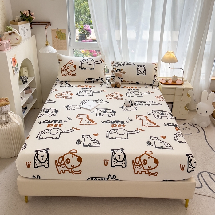 91家纺网 家纺一手货源 找家纺 优眠坊 2025新款全棉单床笠 多彩生活