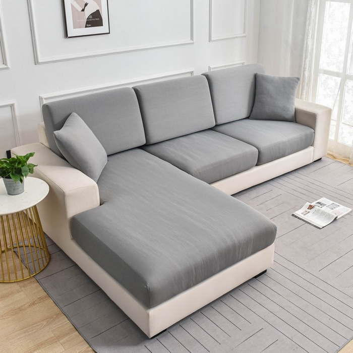 91家纺网 家纺一手货源 找家纺 兴妮雅家纺 2024新款冰丝面料组合沙发垫套 灰色