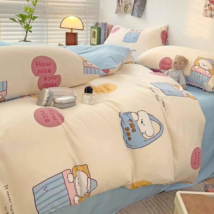 91家纺网 家纺一手货源 找家纺 港岛妹妹 2025新款单被套 布袋狗