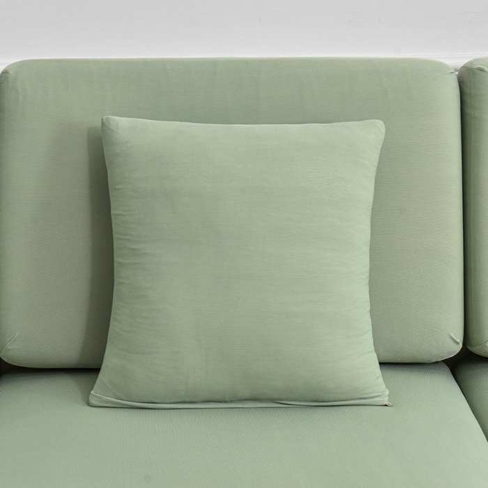 91家纺网 家纺一手货源 找家纺 兴妮雅家纺 2024新款冰丝面料组合沙发垫套 抹茶绿