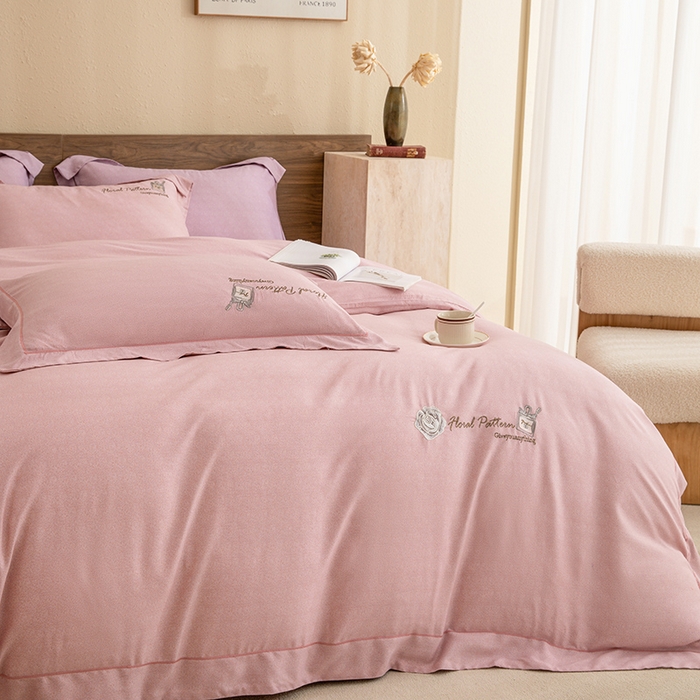 91家纺网 家纺一手货源 找家纺 （总）绒博士 2024新款120支天丝棉四件套-玛奇朵