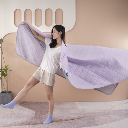 佳梦达2024新款凉感丝冰淇淋夏凉被 魅紫