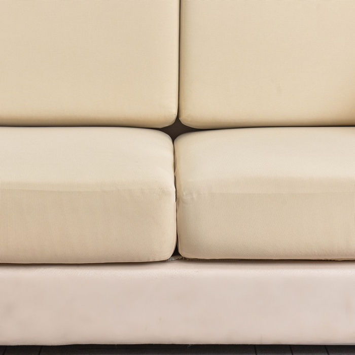 91家纺网 家纺一手货源 找家纺 兴妮雅家纺 2024新款冰丝面料组合沙发垫套 米黄