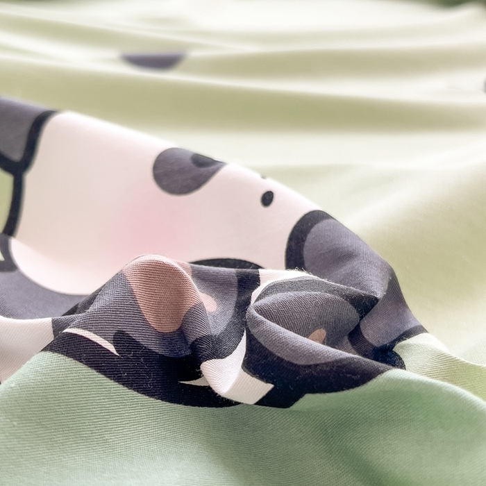 91家纺网 家纺一手货源 找家纺 优眠坊 2025新款全棉单床笠 大熊猫