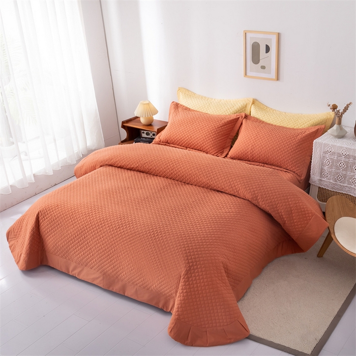 91家纺网 家纺一手货源 找家纺 （总）优乐家纺 2025新款全棉水洗纯棉夹棉绗缝加厚四件套