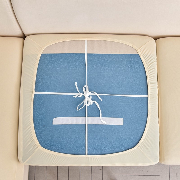 91家纺网 家纺一手货源 找家纺 兴妮雅家纺 2024新款冰丝面料组合沙发垫套 米黄