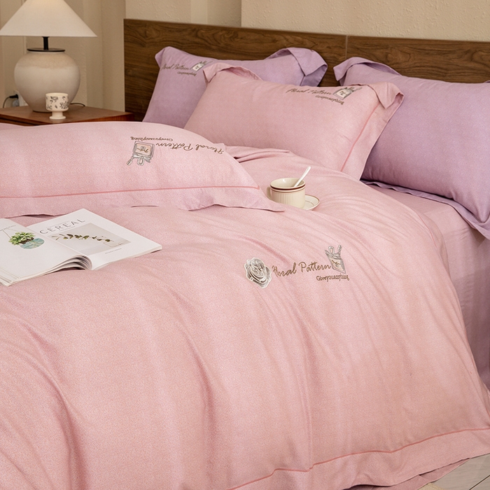 91家纺网 家纺一手货源 找家纺 （总）绒博士 2024新款120支天丝棉四件套-玛奇朵