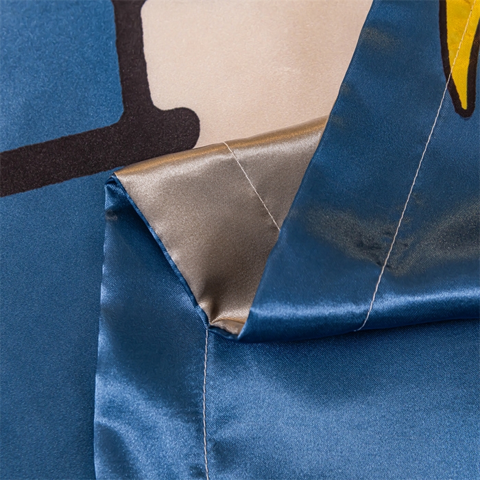 91家纺网 家纺一手货源 找家纺 梦舒羽 2025新款大版可水洗冰丝床笠宿舍床垫保护套三件套 招财小猫