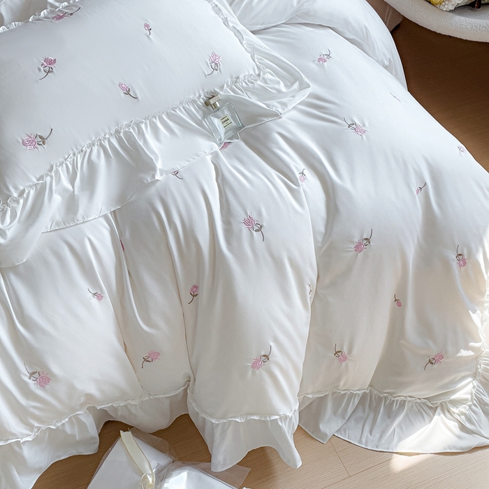 91家纺网 家纺一手货源 找家纺 （总）狂想家 2025新款水洗棉磨毛刺绣四件套