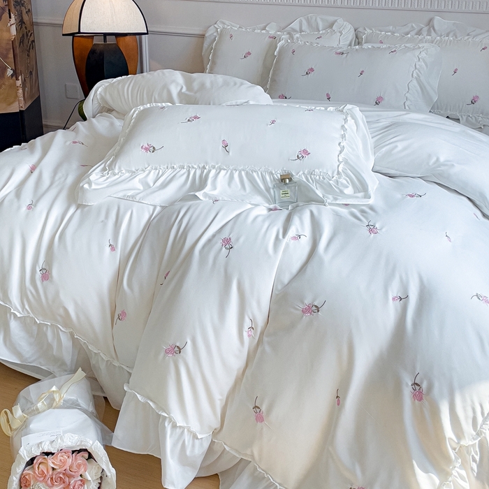 91家纺网 家纺一手货源 找家纺 （总）狂想家 2025新款水洗棉磨毛刺绣四件套