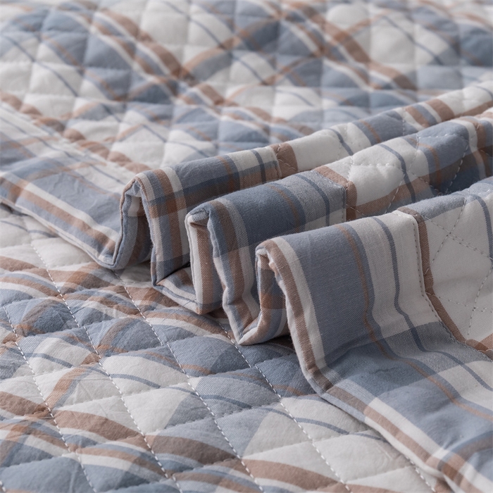 91家纺网 家纺一手货源 找家纺 优乐家纺 2025新款全棉四件套水洗纯棉夹棉绗缝加厚被罩 纽爱格兰