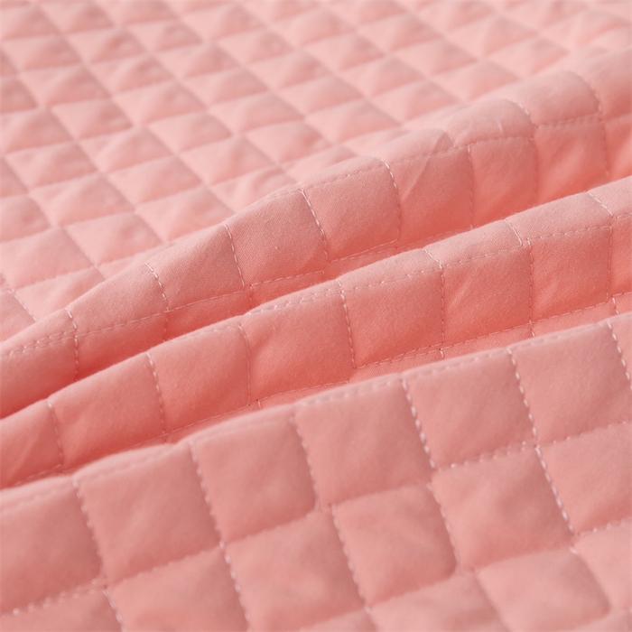 91家纺网 家纺一手货源 找家纺 优乐家纺2025新款全棉床盖三件套水洗纯棉夹棉绗缝加厚铺盖 爱情粉