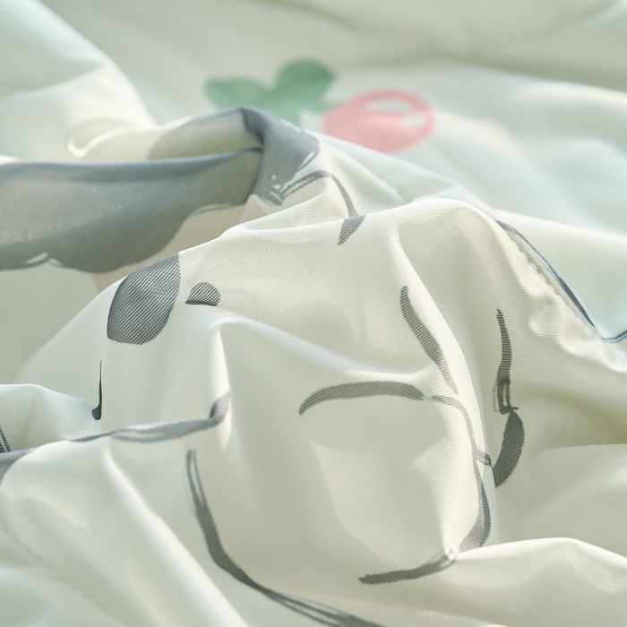 91家纺网 家纺一手货源 找家纺 吾诺家居 2024新款凉感冰柔丝印花夏被 酷狗绿