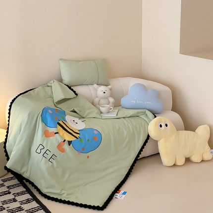 91家纺网 家纺一手货源 找家纺 （总）喜多兔儿童家纺 2024新品全棉水洗棉夏被空调被小安馨被子