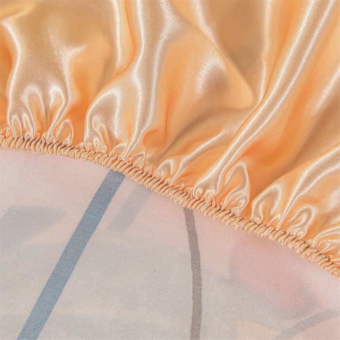 91家纺网 家纺一手货源 找家纺 梦舒羽 2025新款大版可水洗冰丝床笠宿舍床垫保护套三件套 暗香