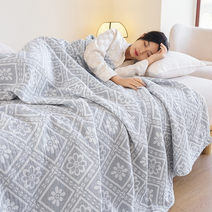 91家纺网 家纺一手货源 找家纺 （总）棠薇家纺 2025新款A类全棉三层纱布毛巾被