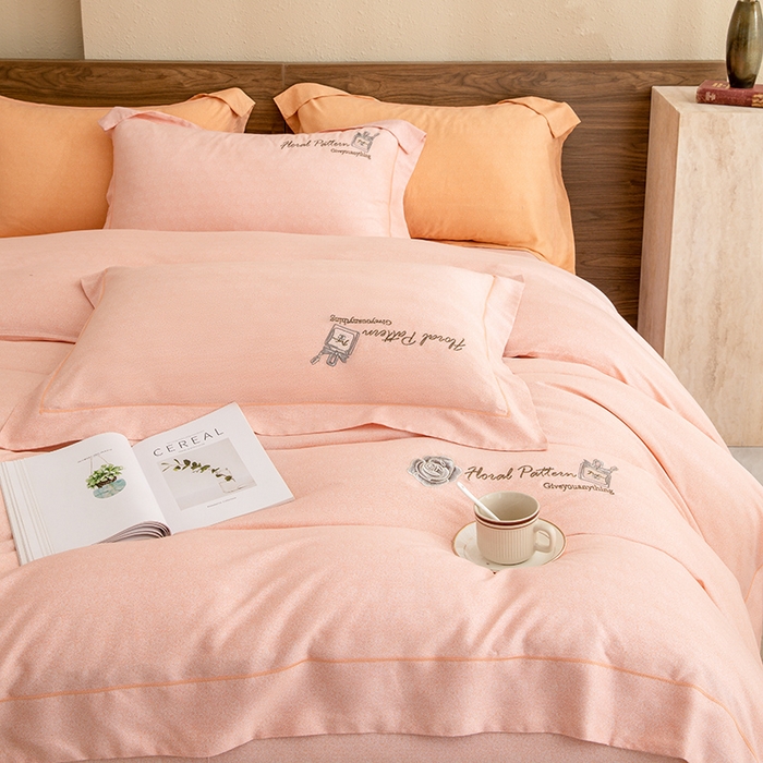 91家纺网 家纺一手货源 找家纺 绒博士 2024新款120支天丝棉四件套-玛奇朵 玉色