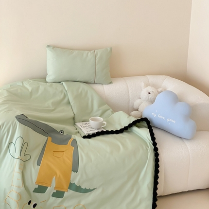 91家纺网 家纺一手货源 找家纺 （总）喜多兔儿童家纺 2024新品全棉水洗棉夏被空调被小安馨被子