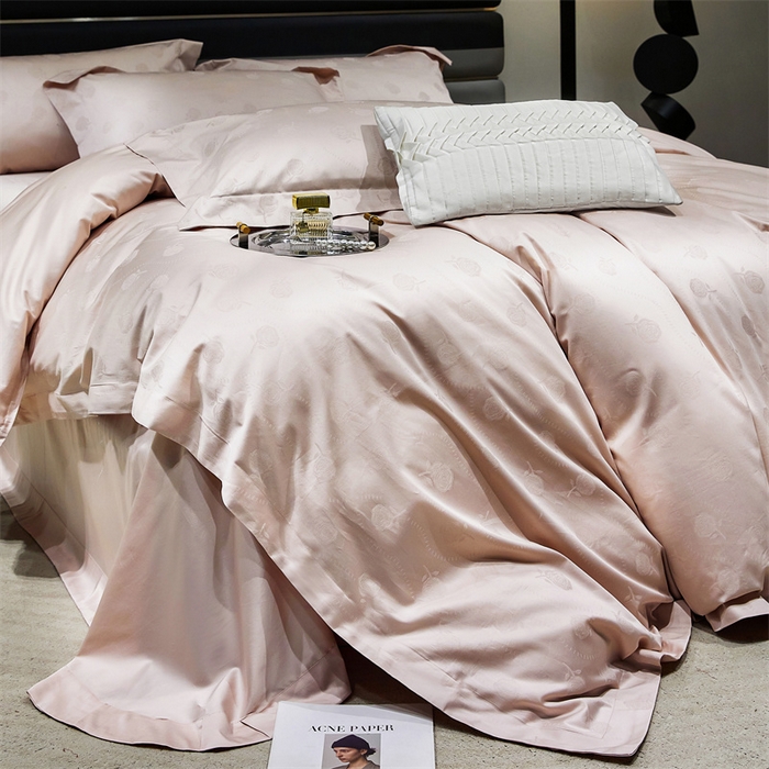 91家纺网 家纺一手货源 找家纺 （总）红番天家居馆 2025新款长绒棉全棉提花四件套--格林系列