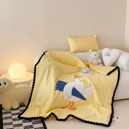 91家纺网 家纺一手货源 找家纺 （总）喜多兔儿童家纺 2024新品全棉水洗棉夏被空调被小安馨被子