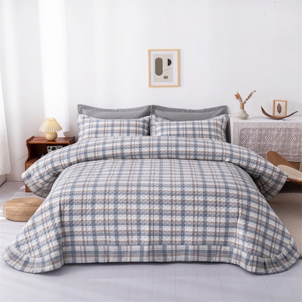 91家纺网 家纺一手货源 找家纺 （总）优乐家纺 2025新款全棉床盖三件套水洗纯棉夹棉绗缝加厚铺盖