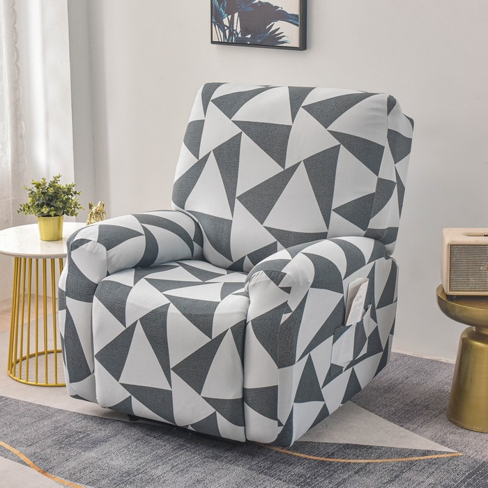 91家纺网 家纺一手货源 找家纺 兴妮雅家纺 2024新款芝华士沙发套 灰调三角形