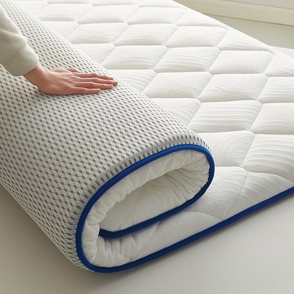 （总）远卓床垫 2024新款独立花型绗绣加厚抗菌A类乳胶针织单边床垫褥子-成人款