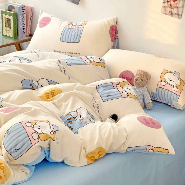 91家纺网 家纺一手货源 找家纺 港岛妹妹 2025新款单被套 布袋狗