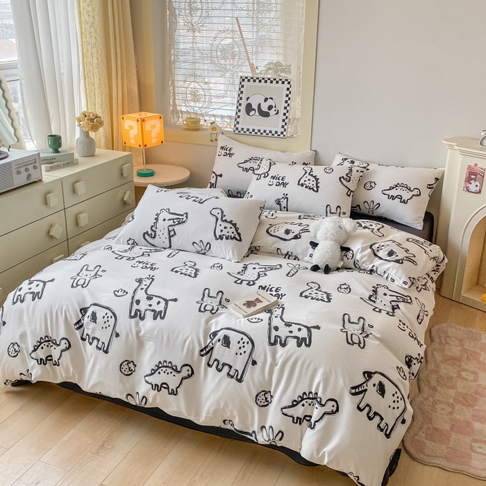 91家纺网 家纺一手货源 找家纺 港岛妹妹 2025新款单被套 涂鸦乐园