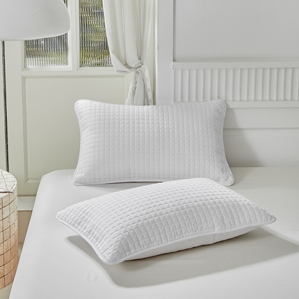 91家纺网 家纺一手货源 找家纺 （总）梵希良品 2024新款竹纤维枕芯隔离层枕头防发黄套酒店专用保护套夹棉枕套