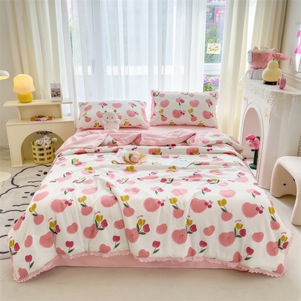 91家纺网 家纺一手货源 找家纺 （总）丝幔家纺 2025新款泡泡棉花边夏被