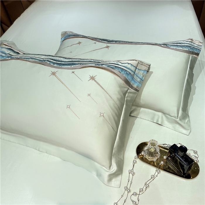 91家纺网 家纺一手货源 找家纺 红番天家居馆 2025新款长绒棉系列四件套-罗马之恋 芥末绿