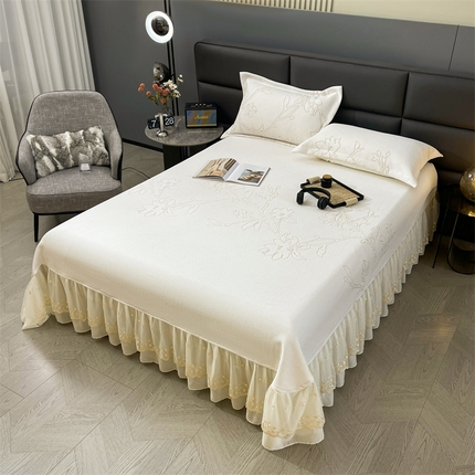 91家纺网 家纺一手货源 找家纺 （总）恒爱2024新款冰感豆豆床单款凉席