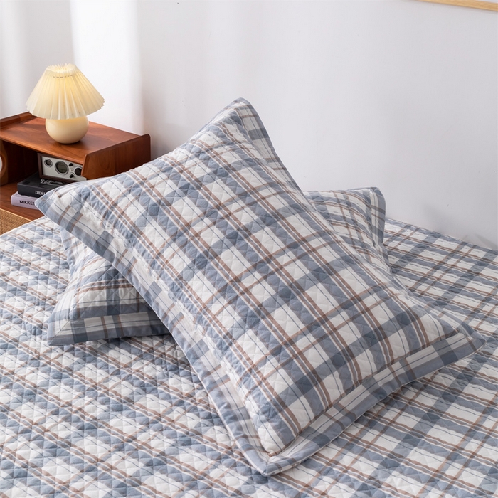 91家纺网 家纺一手货源 找家纺 优乐家纺 2025新款全棉床笠水洗纯棉夹棉绗缝加厚床笠  纽爱格兰